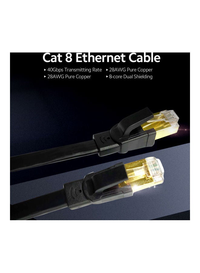 Flat Internet Network Cable Black - Image 2